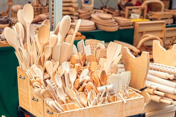 Wooden cooking spoons — Stock Photo, Image