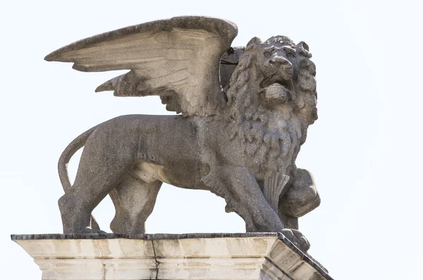 Staty av lionen av St mark — Stockfoto