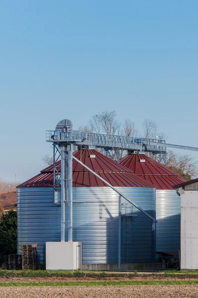 Dois Silos — Fotografia de Stock