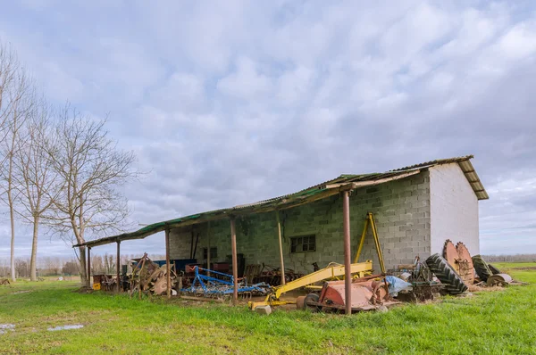 Shed for farm implements — Stock Photo, Image