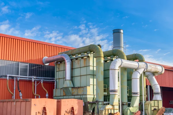 System of filtration of a factory — Stock Photo, Image