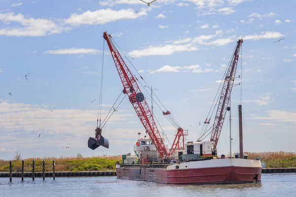 Dredger ship navy — Stock Photo, Image