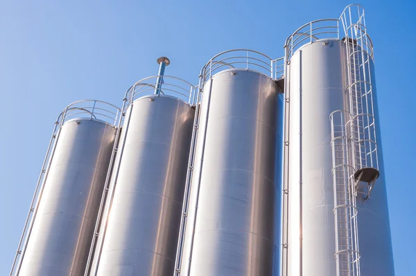 Chemical plant, containers — Stock Photo, Image