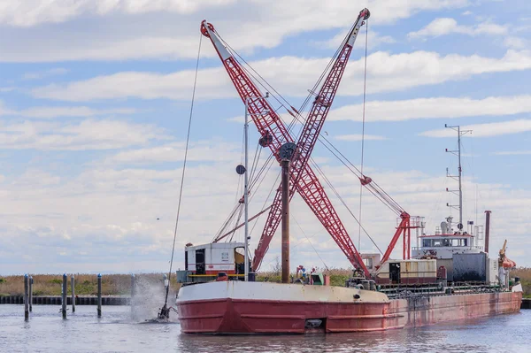 Dredger ship navy — Stock Photo, Image