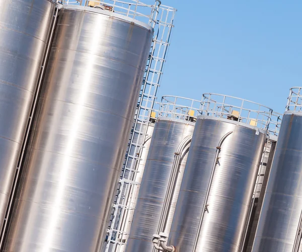 Chemical plant, containers — Stock Photo, Image