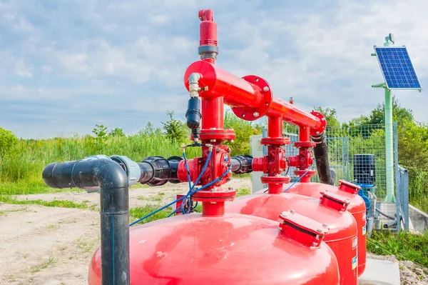 Detail of an irrigation system — Stock Photo, Image