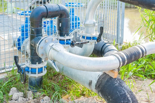 Pipes irrigation system — Stock Photo, Image