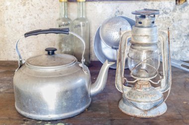 Eski nesnelerini kırsal mutfak