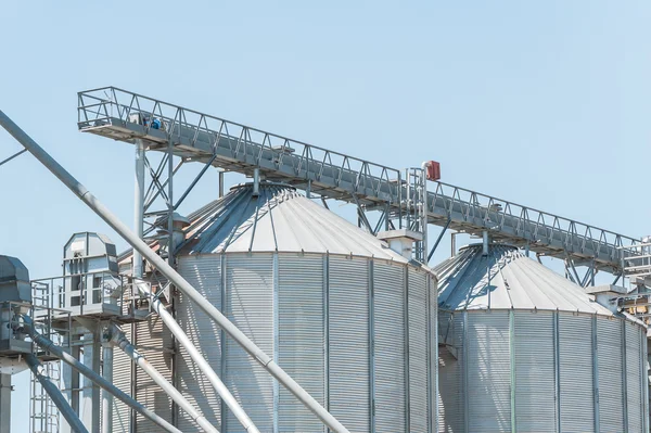 Agricultural storage tanks — Stock Photo, Image