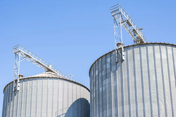 Agricultural storage tanks — Stock Photo, Image