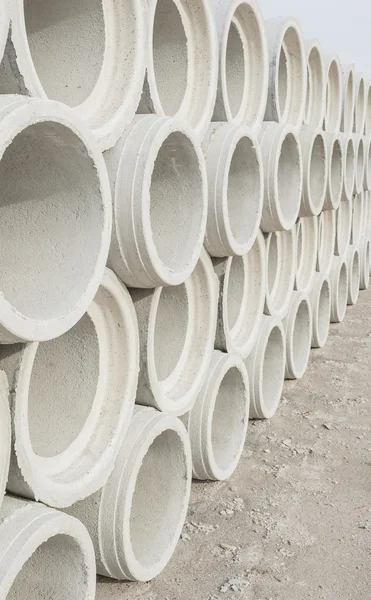 Pipe of cement for the building trade — Stock Photo, Image