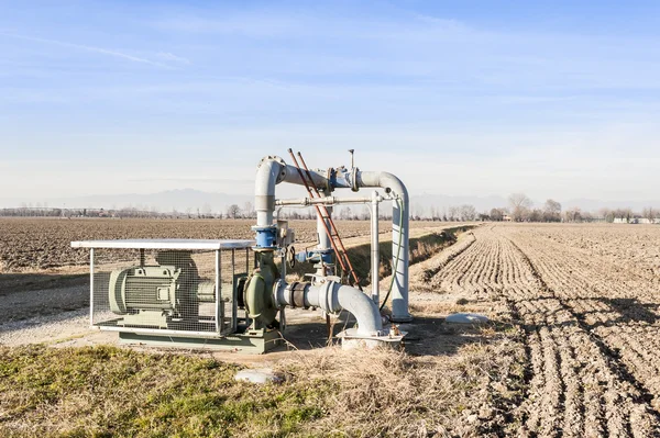 Irrigation water pumping system — Stock Photo, Image