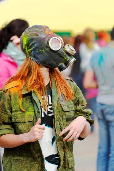 çocuklar ve kızlar eğlenmek bir holi festival