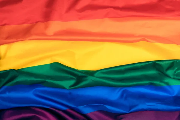 Die Lgtbi Flagge Regenbogenfarben — Stockfoto