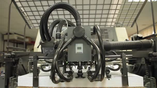 Printing press machine — Stockvideo