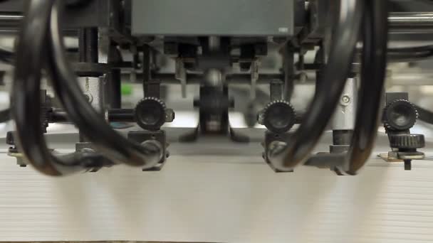 Печатная машина — стоковое видео