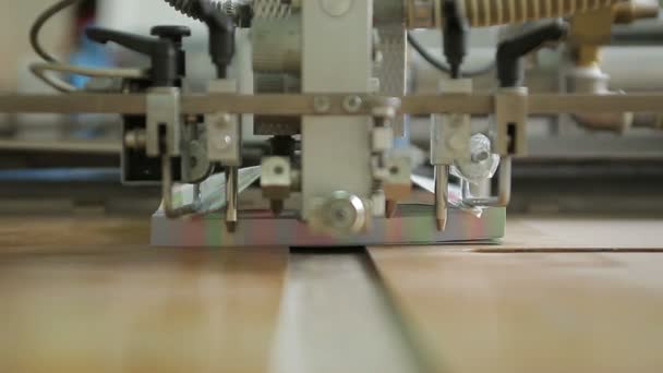 Papiermaschine in Arbeit — Stockvideo