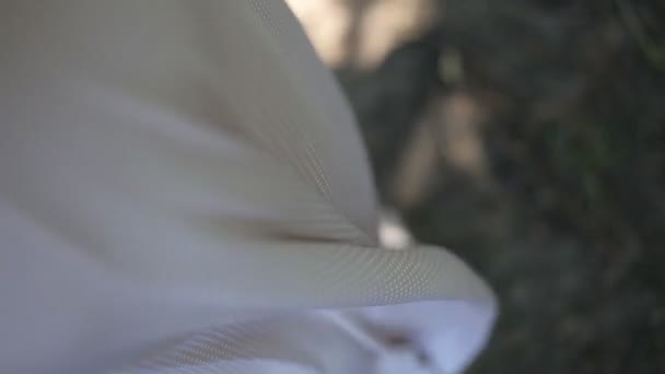 Fabric fluttering in the wind — Stock Video