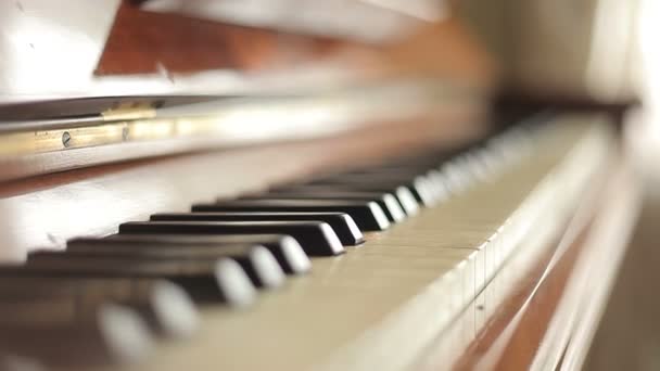 Vecchio bel pianoforte — Video Stock