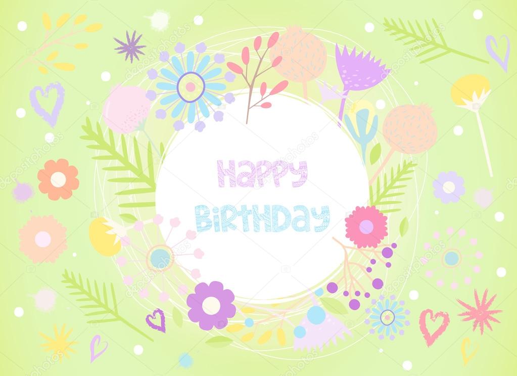 Happy Birthday greeting card