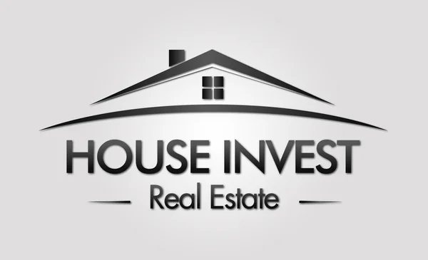 House Invest Real Estate Logo — Stock Vector