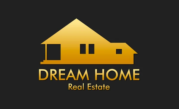 Logo realitní dům snů — Stockový vektor