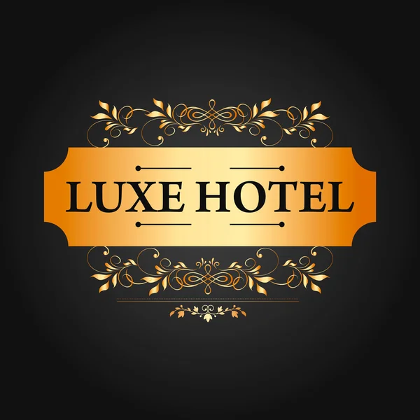 Luxe Hotel Logo vektör tasarımı