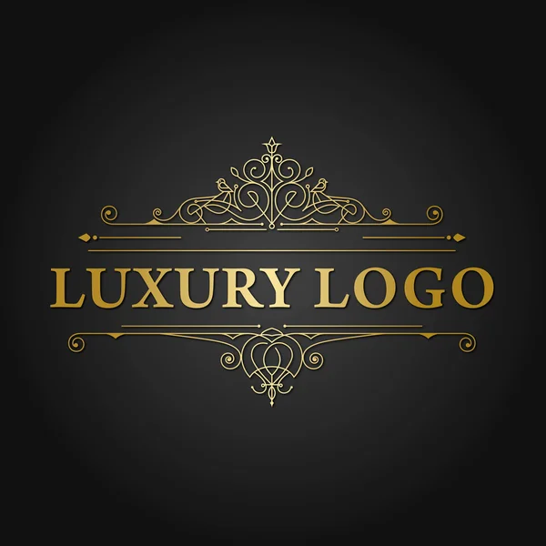 Design vettoriale logo di lusso — Vettoriale Stock