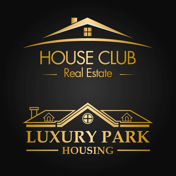 House Club ve lüks Park Logo vektör tasarımı