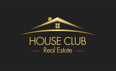 House Club Real Estate Logo clipart