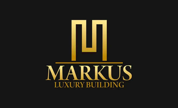 Markus Real Estate Logo — Stock Vector