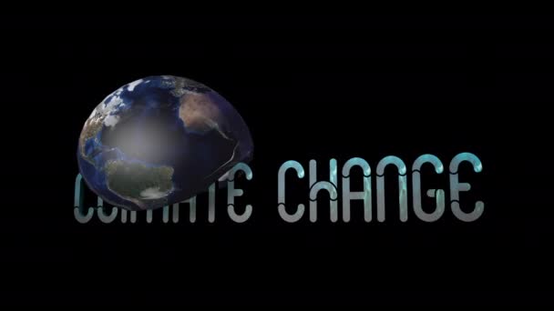 Animatie Vernietiging Van Aarde Klimaatverandering Oorlog Ontbossing Milieuvervuiling — Stockvideo