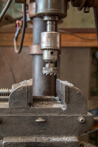 Drilling hole  machine — Stock Photo, Image