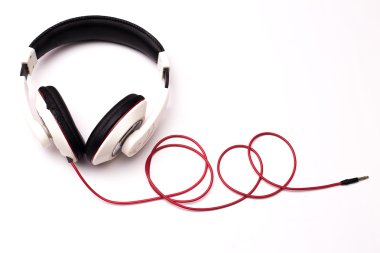 Kulaklık, beyaz arka plan üzerinde kapat