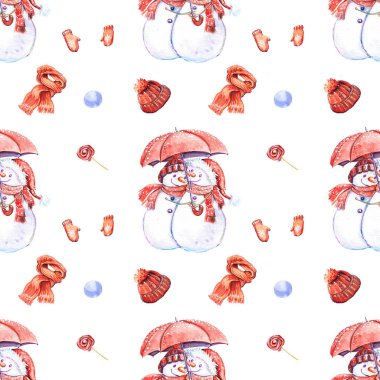 Şemsiyeyle aşık olan kardan adamların yüksek çözünürlüklü modelleri