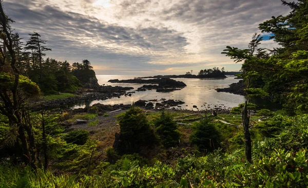 Paysages Naturels Incroyables Avec Océan Wild Pacific Trail Colombie Britannique — Photo