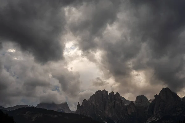 beautiful scenic landscape of Alps, Passo San Pellegrino, North Italy