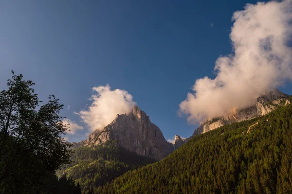 beautiful scenic landscape of Alps, Passo San Pellegrino, North Italy