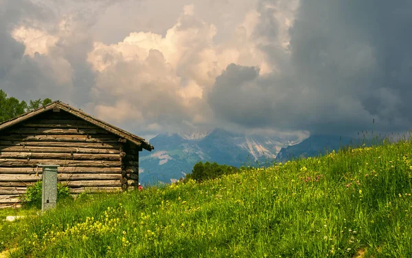 Beau Paysage Pittoresque Des Alpes Passo San Pellegrino Italie Nord — Photo