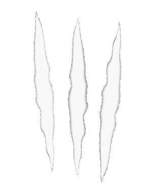 Kağıt üzerinde derin çizikler