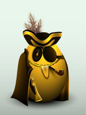 Altın yumurta, korsan Kaptan.