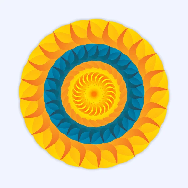 Logo sol y mar — Archivo Imágenes Vectoriales