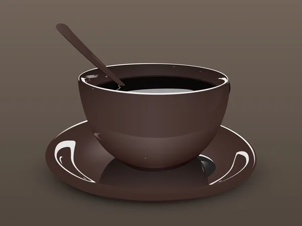 Una tazza di caffè — Vettoriale Stock