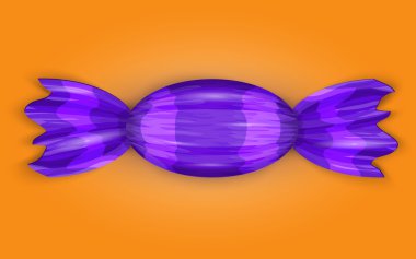 Candy in a purple wrapper.