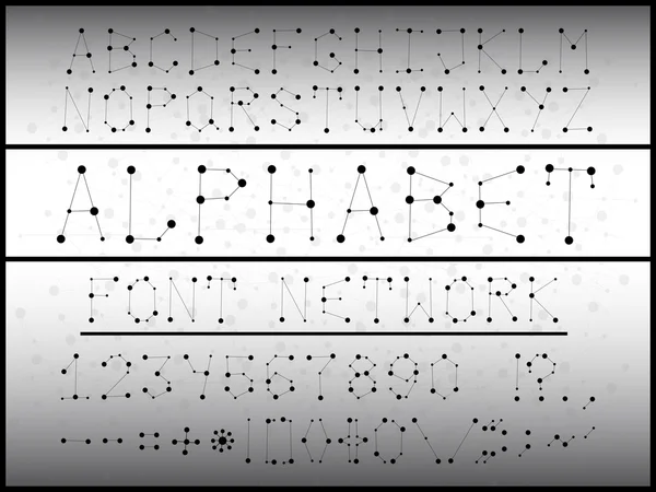 The font in the network view — 图库矢量图片