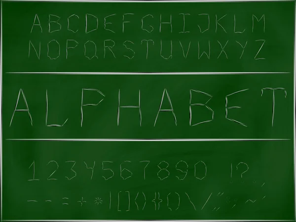 Font scratching on a blackboard — 图库矢量图片