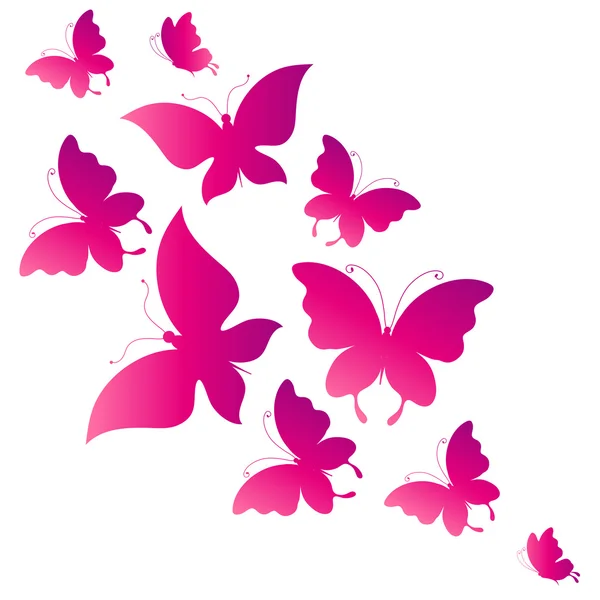 Diseño de mariposas — Vector de stock