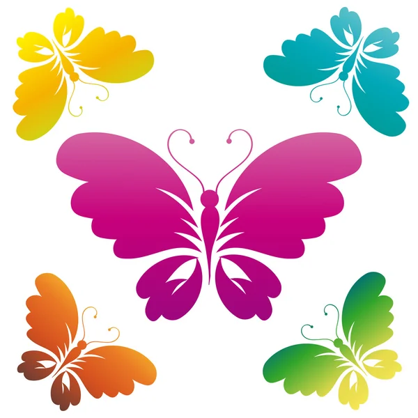 Diseño de mariposas — Vector de stock