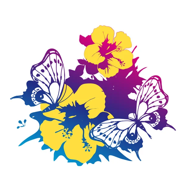 Diseño de mariposas — Vector de stock