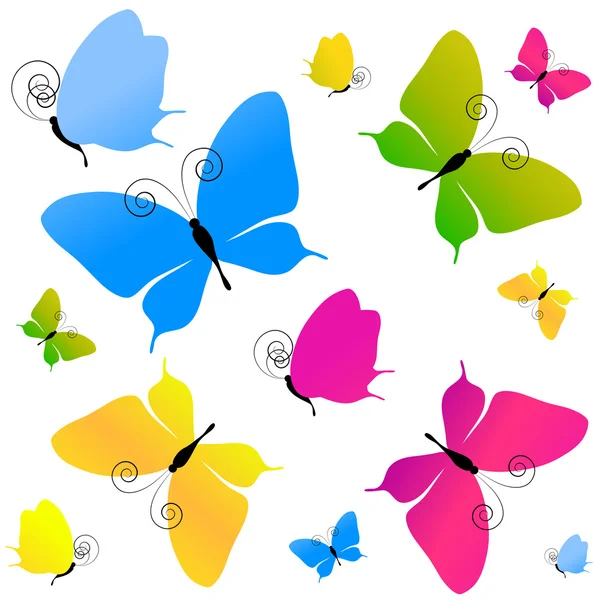 Diseño de mariposas — Vector de stock